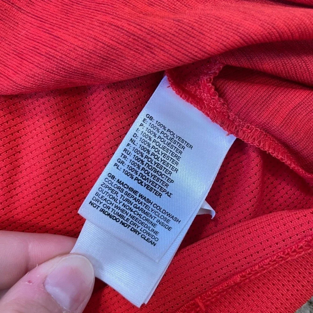 The North Face Mens Medium Burnt Orange Short Sleeve FlashDry‎ Athletic T-Shirt
